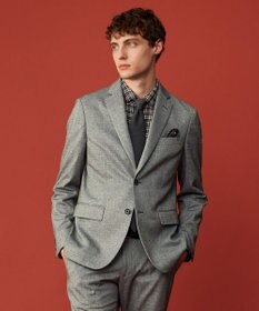 JOSEPH ABBOUD 【日本製・Mantero】ウールシルクソリッド ネクタイ