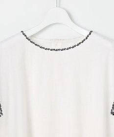 23区 【Indian Factory】コットンフレックス エンブロイダリーブラウス