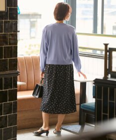 自由区 【洗える・XSサイズあり】クレープストレッチ カーディガン