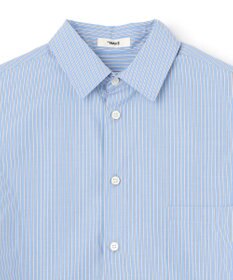 NAVE 【ReNAVE・セットアップ可/洗える/接触冷感/UVケア】コットンポリブロード クロップドシャツ