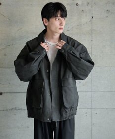 WEGO 【ユニセックス着用ITEM】エコレザー2WAYフライトジャケット