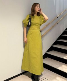 Green Parks AnriettMusee バックカットワークワンピース