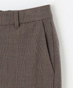 ANY L 【洗濯機可/ストレッチ/ウエストゴム/裏起毛】マルチファンクションストレッチチェックワイドパンツ