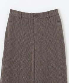 ANY L 【洗濯機可/ストレッチ/ウエストゴム/裏起毛】マルチファンクションストレッチチェックワイドパンツ