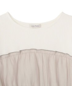 Green Parks オーガンジービスチェドッキング半袖プルオーハ