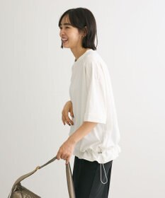 Green Parks 裾ドロスト５分袖ドッキングチュニック