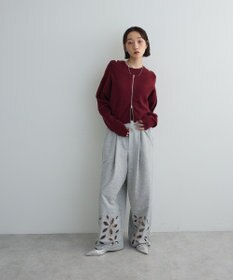 Green Parks SET2点Zipニットカーディガン+アメスリタンク