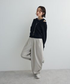 Green Parks SET2点Zipニットカーディガン+アメスリタンク