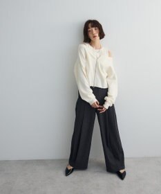 Green Parks SET2点Zipニットカーディガン+アメスリタンク