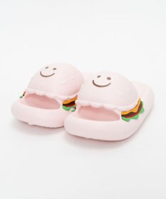 WEGO ニコニコハンバーガールームシューズ