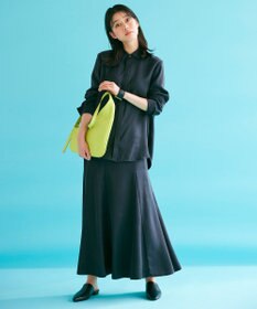 ICB 【洗える】 ルゼブフィブリルサテン シャツ