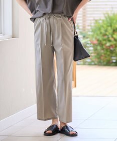 ANY L 【洗濯機可/セットアップ可/UVケア/速乾/イージーケア】サラサラテックリネンパンツ