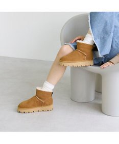 MODE ET JACOMO <carino>本革ムートンショートブーツ