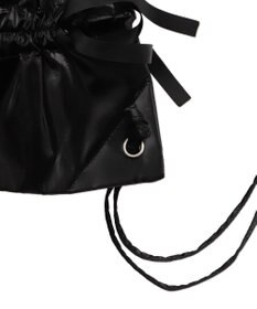 WEGO ドロストリボンギャザーナップサック