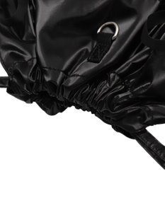 WEGO ドロストリボンギャザーナップサック