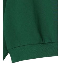 earth music&ecology ハーフＺＩＰサークルロゴ刺繍裏毛プルオーバー