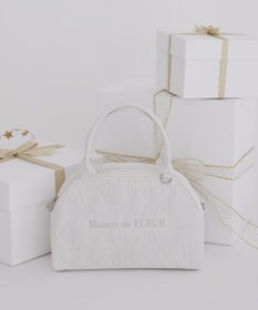 Maison de FLEUR リボンキルティング2Wayボストンバッグ