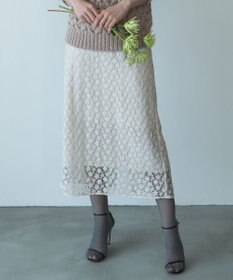 自由区 【カトリエムブーケ】Fleurs flottantes フラワーモチーフスカート