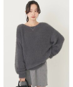 earth music&ecology ゆるモヘアライクレースニット