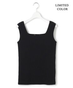 ICB 【WEB限定カラーあり】 ブロードステッチリブ タンクトップ ブラック［WEB限定］