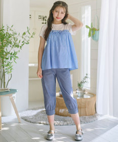 組曲 KIDS 【150-170㎝】 フラワーリボンチュニック