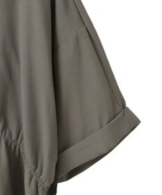 YECCA VECCA ギャザーデザイン配色シャツ