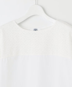 J.PRESS LADIES 【吸水速乾】レーシーコンビ フレンチスリーブ カットソー