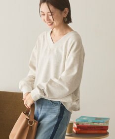 AMERICAN HOLIC Vネックワンポイントロゴスウェットプルオーバー