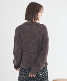 earth music&ecology 【予約】ぽんぽんスキッパーカーディガン