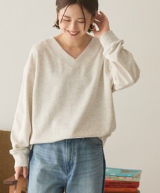 AMERICAN HOLIC Vネックワンポイントロゴスウェットプルオーバー