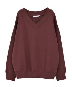 AMERICAN HOLIC Vネックワンポイントロゴスウェットプルオーバー