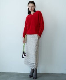 自由区 【カトリエムブーケ】Fleurs flottantes フラワーモチーフスカート