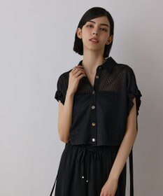 GRACE CONTINENTAL メッシュポンチョシャツ