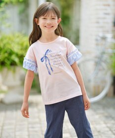 組曲 KIDS 【110-140㎝】リボンリスト Tシャツ