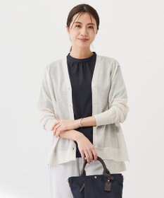 J.PRESS LADIES L 【WEB限定カラーあり・洗える】Vis/Peスパーク シアー カーディガン