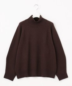 自由区 S ウールカシミヤブレンドスパンコールハイネック ニット