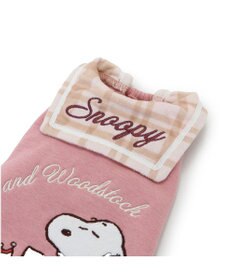 PET PARADISE スヌーピー チェック襟 トレーナー 《ピンク》  小型犬