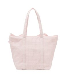 Maison de FLEUR ツイードボリュームリボントートバッグ