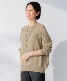 自由区 【XSサイズ～/洗える】ペーパーブレンド ニット