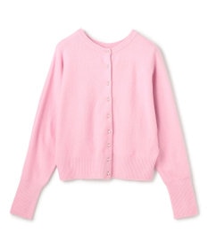 UNFILO 【前後着用 可能】ふわふわニット 2WAY パールボタンカーディガン