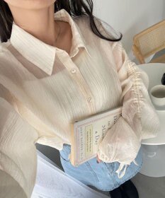 WEGO 楊柳シアードロストショートシャツ