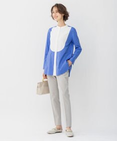 自由区 【洗える】ストレッチシャーティング ブザムシャツ