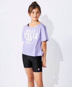 OP／FILA 【FILA】スクール水着 水陸両用Tシャツ付き 捲れ防止タンキニ