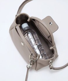 TOPKAPI 【Breath TOPKAPI】シュリンクレザー ショルダー付き ミニ トートバッグ / チャーム付き