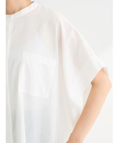 Green Parks 綿麻混ポンチョ風シャツ