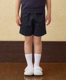 MIKI HOUSE HOT BISCUITS 【ミキハウス】【95-130cm】 ポンチジャージ素材のハーフパンツ(ひざ上丈)