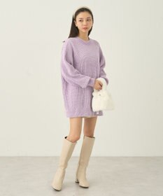 earth music&ecology シャイニーベロアチュニック