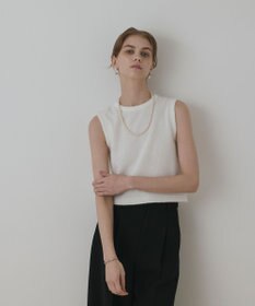 GRACE CONTINENTAL ラメフェザ－ニットトップ