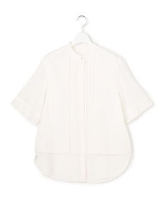 ICB リネンスラブローン バンドカラーデザインシャツ