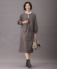 J.PRESS LADIES L 【洗える】スエードダンボール  ジャケット